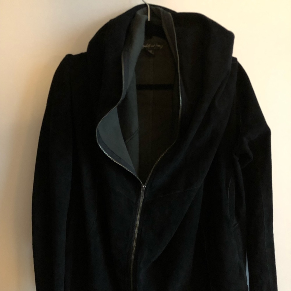 Elizabeth and James Suede Hoodie